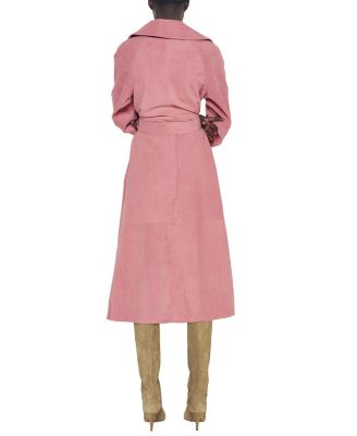 Candy Supersuede Trench Coat