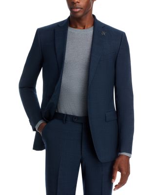 Plaid Slim Fit Suit Jacket