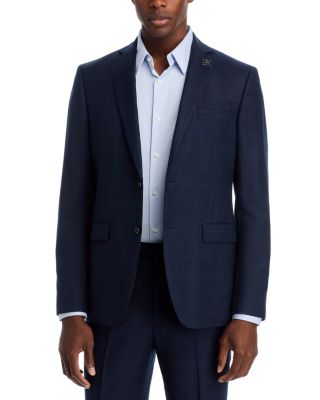 Tonal Plaid Slim Fit Suit Jacket