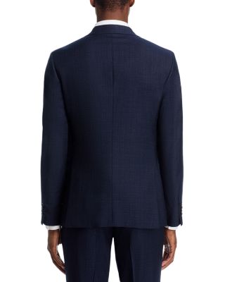 Crepe Melange Solid Slim Fit Suit Jacket