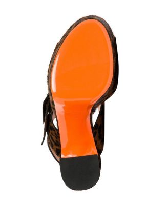  Women's Animal Print Cavallino Sandals