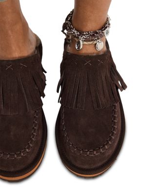 Women's Fallon Fringe Mule Flats
