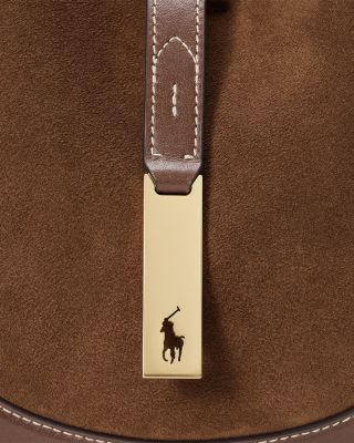 Polo ID Suede Leather Small Shoulder Bag