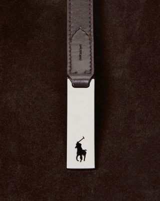 Polo Ralph Lauren Polo ID Large Suede Shoulder Bag