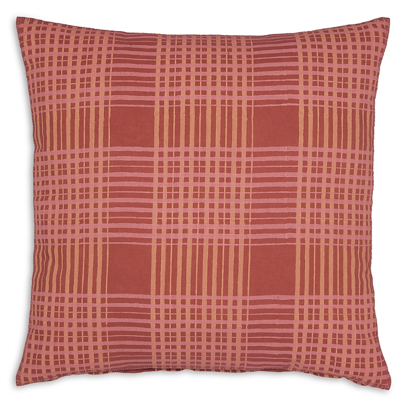 John Robshaw Keshav Terracotta Decorative Pillow In Red