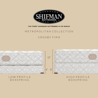 Metropolitan Crosby Firm California King Mattress Set, Low Profile - Exclusive