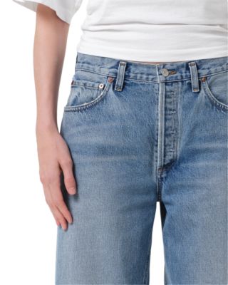 Twist Low Slung Baggy Jeans in Stage