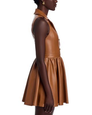 Emmy Faux Leather Mini Dress