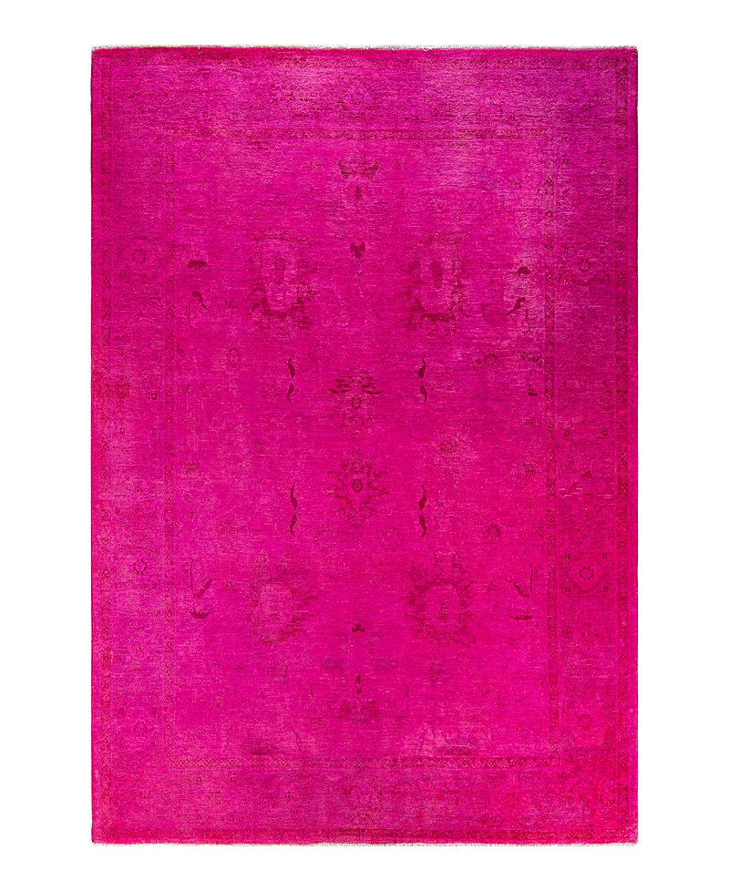 Bloomingdale's Fine Vibrance M1357 Area Rug, 6'1x8'10 In Pink