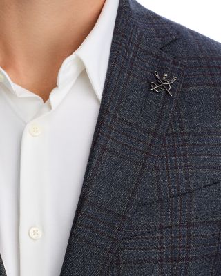 Slim Fit Plaid Sport Coat