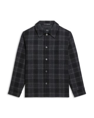 Wool &amp; Cashmere Check Overshirt