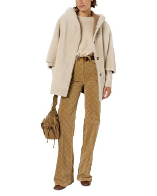 Marion Shearling Cape Jacket