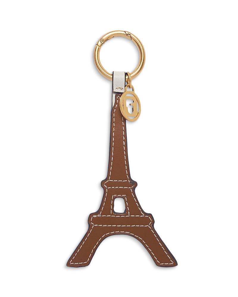 Gerard Darel Paris Leather Keychain In Brown