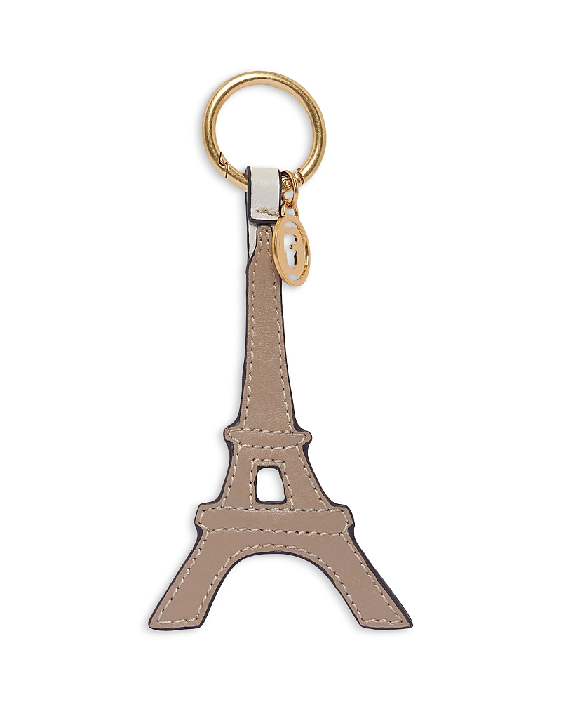 Gerard Darel Paris Leather Keychain In Gold