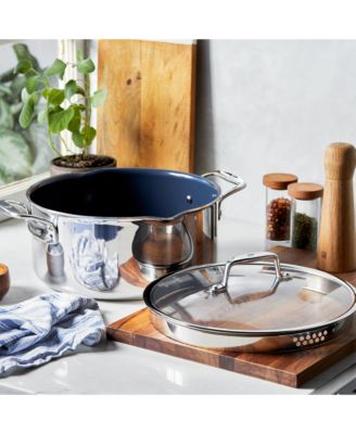 Clad CFX 6-qt Stainless Steel Ceramic Nonstick Dutch Oven 