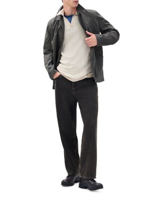 Baggy Authentic Straight Leg Jeans, Black/Brown