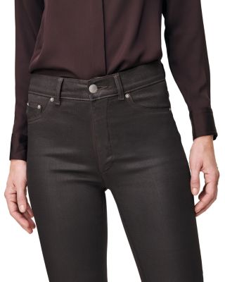 Bridget Boot High Rise Instasculpt™ Coated Jeans in Chocolate