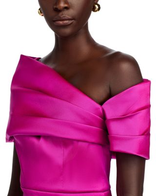 Mikado Asymmetric Gown