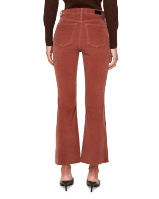 Bridget Boot High Rise Instasculpt™ Corduroy Crop Jeans in Terracotta