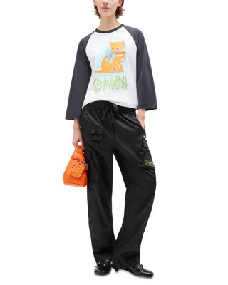 Cropped Kitty Logo Graphic Tee