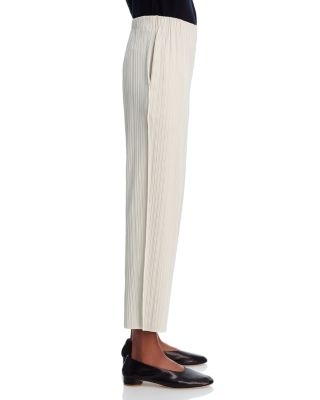 Pliss&eacute; Ankle Pants