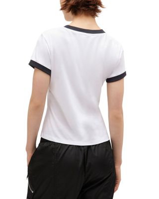 Cropped Kitty Logo Graphic Tee