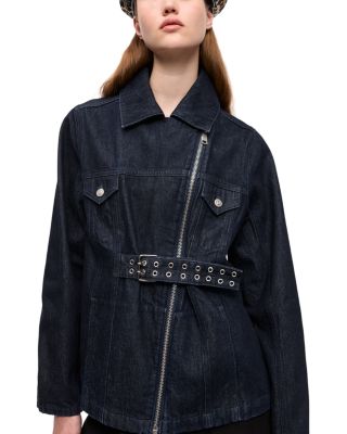 Rinse Belted Denim Jacket