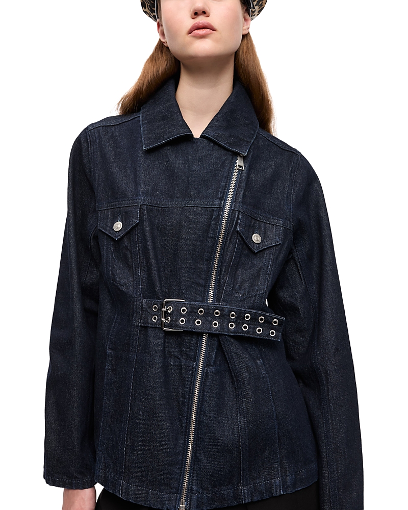 Ganni Rinse Belted Denim Jacket