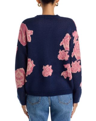Floral Print Sweater