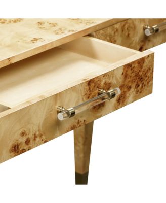 Brandyss Burl Work Desk in White