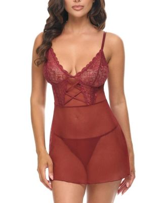  Davina Sheer Babydoll Dress