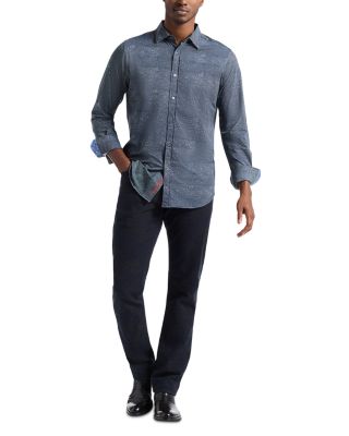 Doyer Long Sleeve Printed Knit Shirt