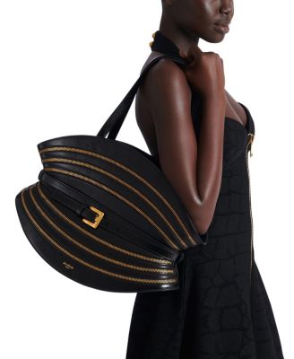 Medium Shuffle Zips Bag In Calfskin Leather