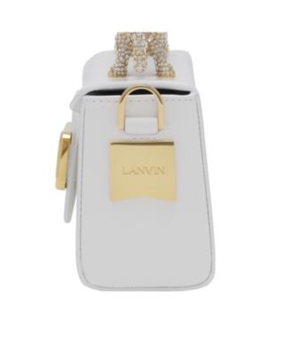 Pencil Cat Bag in Leather and Rhinestones