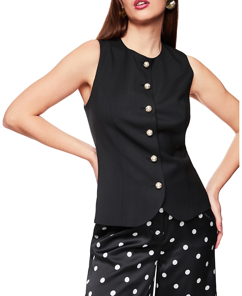 Marc Cain Elegant Waistcoat In Black