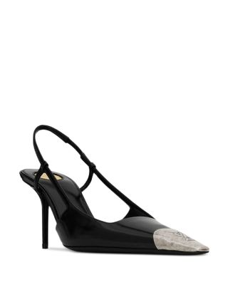 Women's Jeanne Slingback Pumps In Glazed Leather