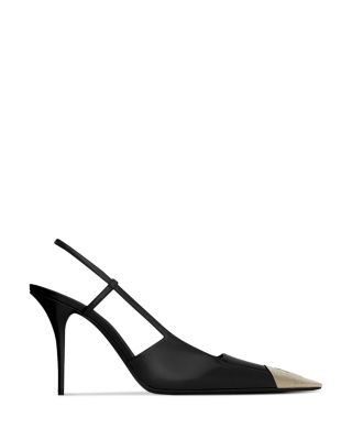 Women's Jeanne Slingback Pumps In Glazed Leather