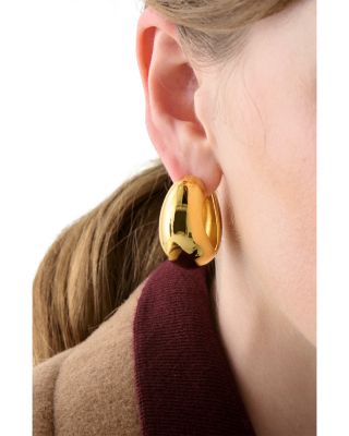 Polished Statement Medium Hoop Earrings