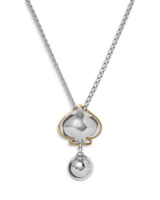 Sculpted Spade Lariat Necklace, 25"