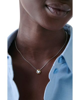 Sculpted Spade Pendant Necklace, 16-19"