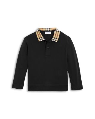 Boys' Johane Check Long Sleeve Polo Shirt, Little Kid, Big Kid - Exclusive