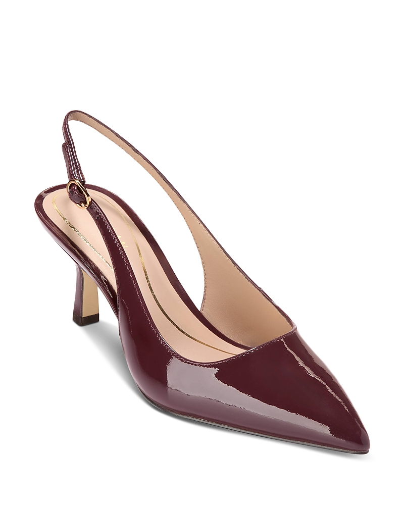 Cole Haan Hansell Slingback Pointed Toe Pump In Burgundy