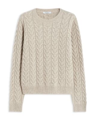 Aramis Cashmere Crewneck Cable Knit Sweater