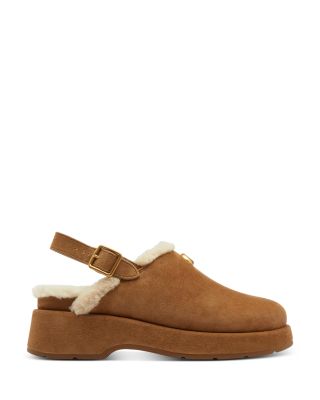 Women's Sculpted C Suede Platform Clogs