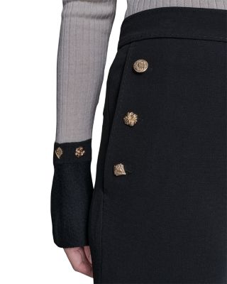 Sailor Button Flare Pants