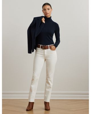 Silk Blend Turtleneck Sweater