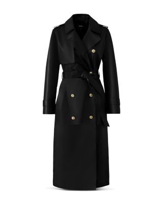 Gael-V Maxi Leather Trench Coat
