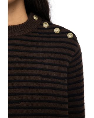Spiky Wool & Cashmere Crewneck Sweater