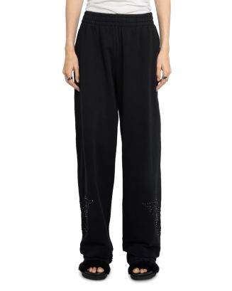 【abeundmor】STUDS STRAIGHT PANTS Cotton Blend Ponte Pant with Slits | EILEEN FISHER