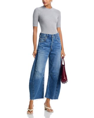 The Heather Ribbed Crewneck Tee